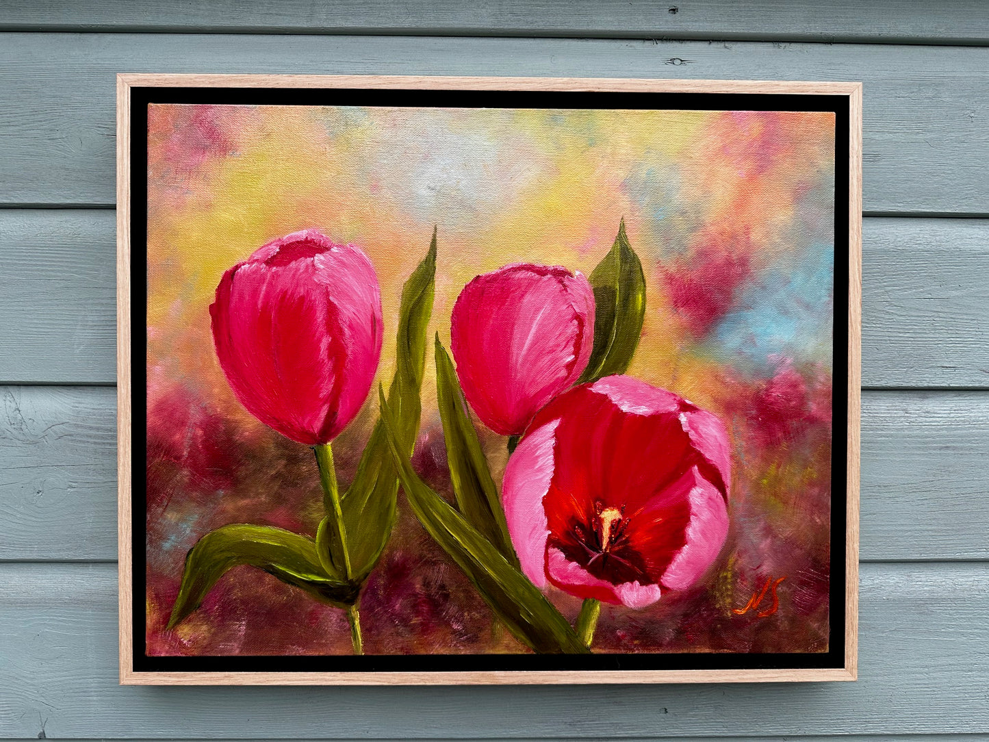 ORIGINAL Painting - Blushing Tulips