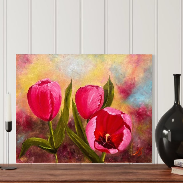 PRINT - Blushing Tulips
