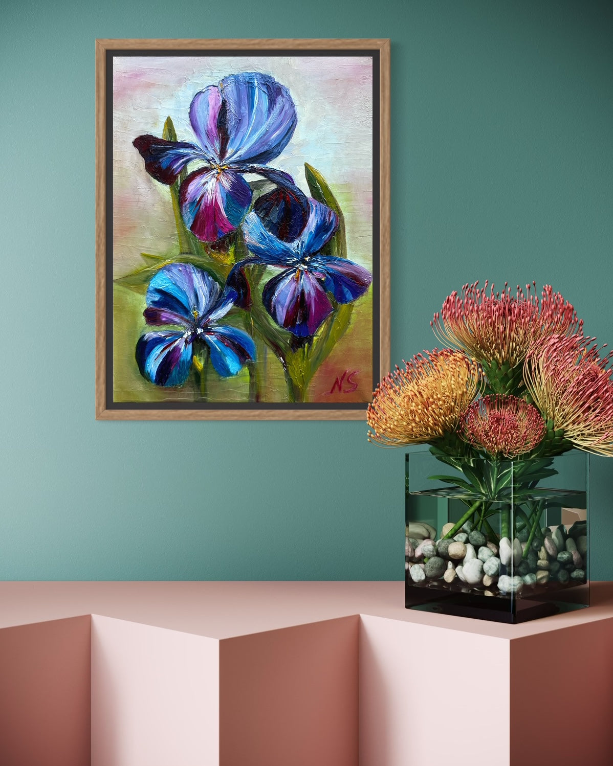 ORIGINAL Painting - Iris Fantasy