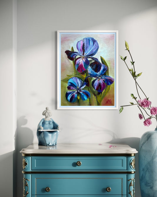 ORIGINAL Painting - Iris Fantasy
