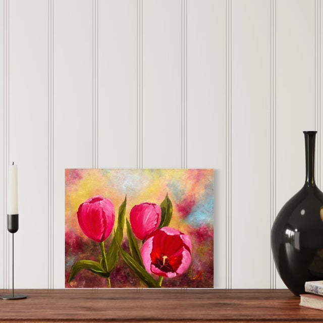 PRINT - Blushing Tulips