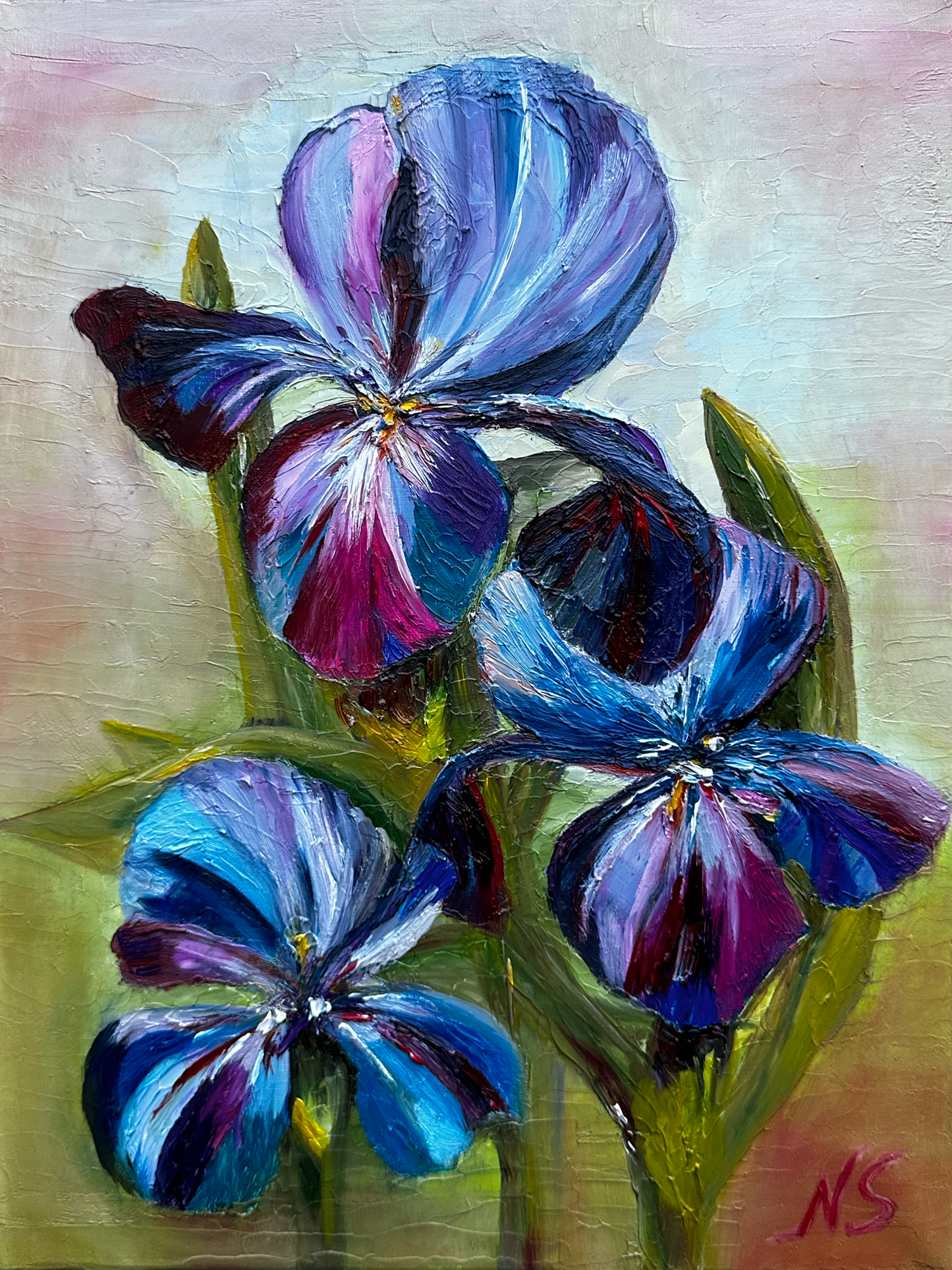 ORIGINAL Painting - Iris Fantasy