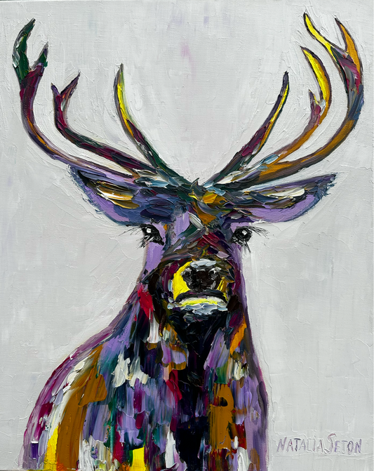 ORIGINAL Painting - Winter Stag